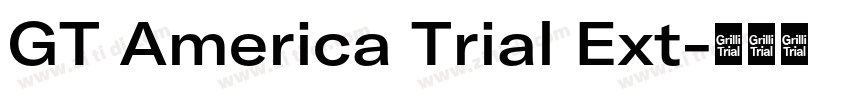 GT America Trial Ext字体转换